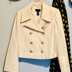 Short coat.  Light cream-colored Via coat/jacket